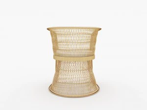 outdoor wicker armchair 3D Model
