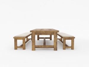 outdoor dining table set 3D Модель