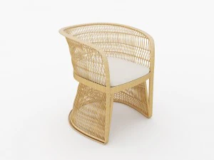outdoor dining table set 3D Model