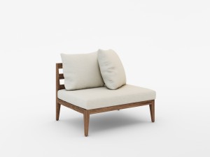 west elm jardine outdoor furniture set 3D-Modell