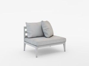west elm jardine outdoor furniture set 3D-Modell