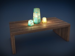west elm jardine outdoor furniture set 3D-Modell