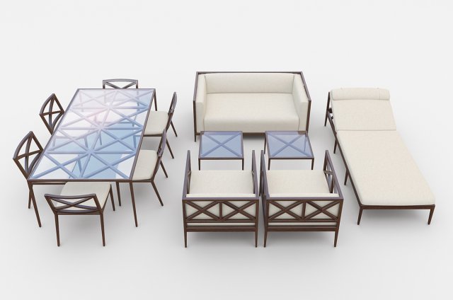 azimuth furniture collection 3D 模型 .c4d .max .obj .3ds .fbx .stl .blend 