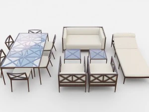 Azimut-M&ouml;belkollektion 3D Modell