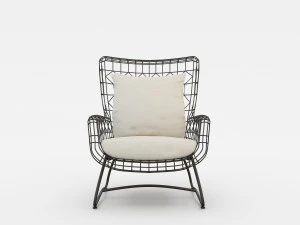 palecek7571-10 capri outdoor wing dining chair b 3D Model