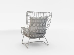 palecek7571-10 capri outdoor wing dining chair b 3D Model