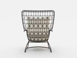 palecek7571-10 capri outdoor wing dining chair b Modelo 3D