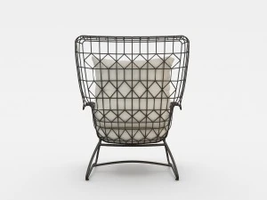 palecek7571-10 capri outdoor wing dining chair b 3D Model