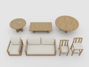 costa outdoor furniture collection rh 3D Модель