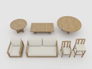 コスタアウトドアファニチャーコレクションrh 3Dモデル