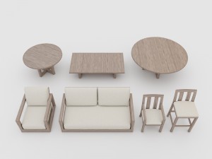 costa outdoor furniture collection rh 3D 모델