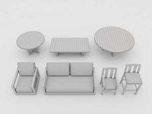 costa outdoor furniture collection rh 3D 모델