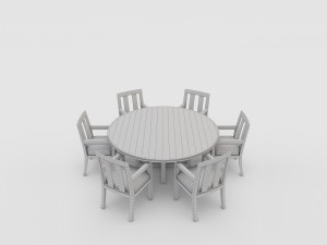 costa outdoor furniture collection rh 3D 모델