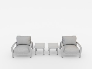 tropitone outdoor furniture set wicker Model 3D