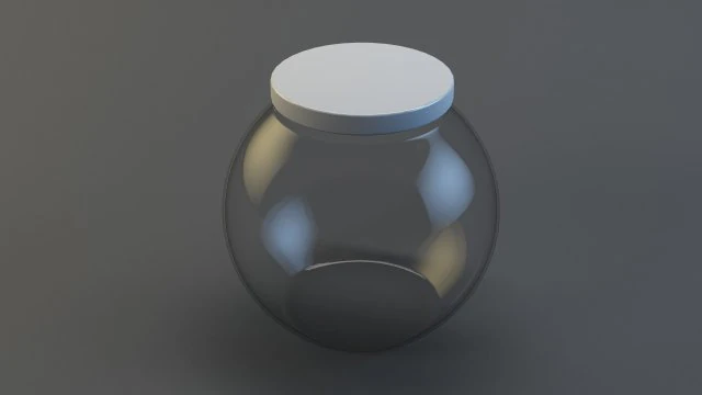 glass jar 3D Model .c4d .max .obj .3ds .fbx .stl .blend 