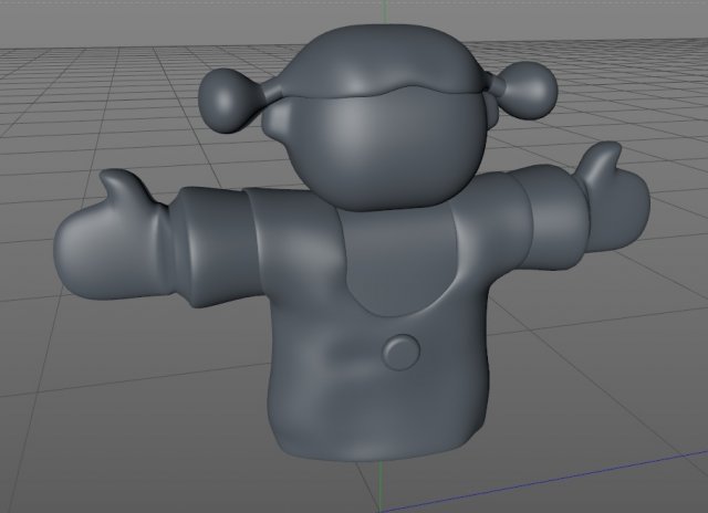 female doll 3D मॉडल .c4d .max .obj .3ds .fbx .stl .blend 