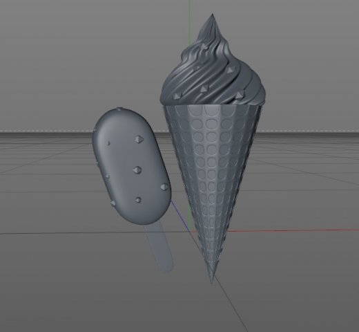ice cream 3D-Modell .c4d .max .obj .3ds .fbx .stl .blend 