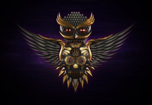 owl model 3D Model .c4d .max .obj .3ds .fbx .stl .blend 