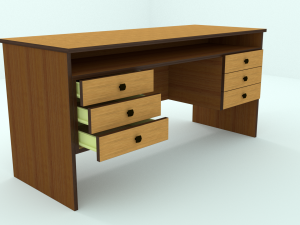 desk 3Dモデル