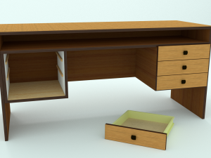 desk 3Dモデル