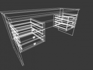 desk 3Dモデル