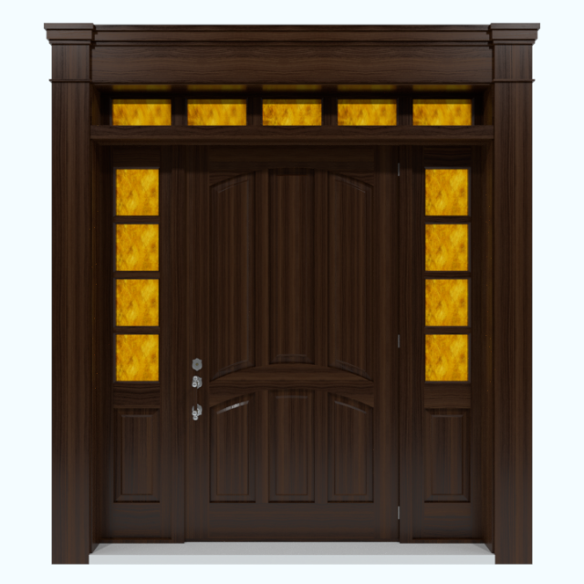 door and frame 3D 모델 .c4d .max .obj .3ds .fbx .stl .blend 