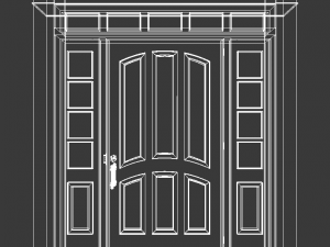 door and frame 3D 모델