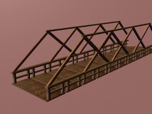 simple bridge 3D Model