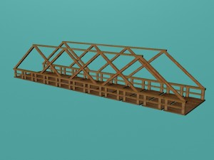 simple bridge 3D Model