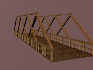 simple bridge 3D Model