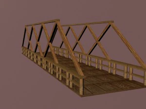 simple bridge 3D Model