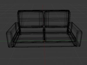 clean and dirty variant couch Model 3D