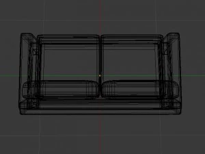 clean and dirty variant couch 3D Model