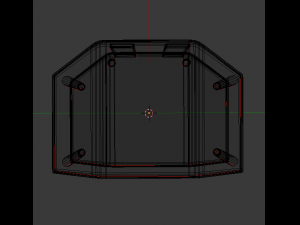 wood tv stand 3D Model