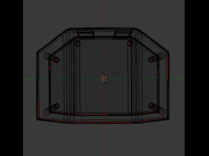 wood tv stand 3D Model