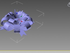 ribbon bow with crown 3d print ready Modelo de impresión 3D