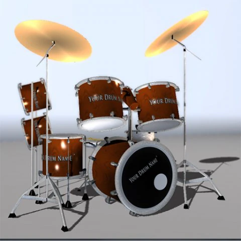 Drum 3D Model .c4d .max .obj .3ds .fbx .stl .blend 