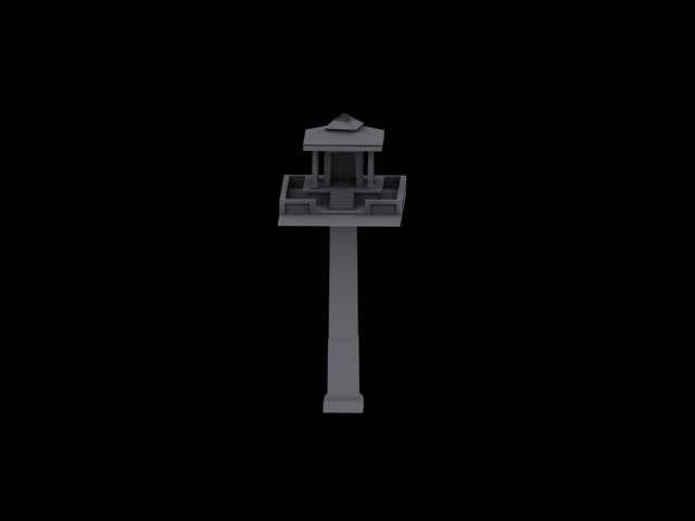 spirit house small 3D Model .c4d .max .obj .3ds .fbx .stl .blend 