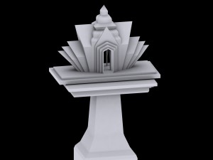 spirit house 3 Model 3D