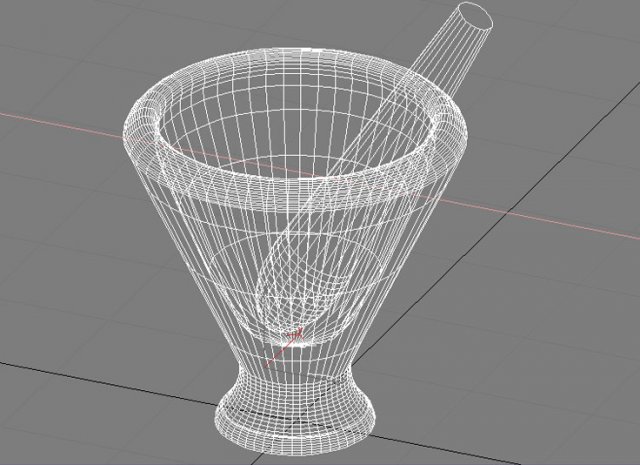 mortar cookware 3D Модель .c4d .max .obj .3ds .fbx .stl .blend 