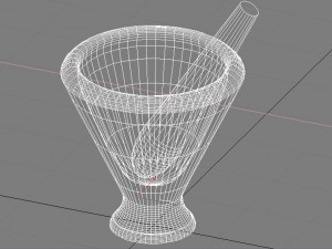 mortar cookware Model 3D