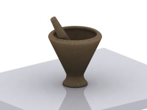 mortar cookware 3D Модель