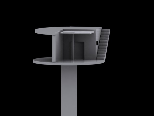 modern spirit house 3Dモデル .c4d .max .obj .3ds .fbx .stl .blend 