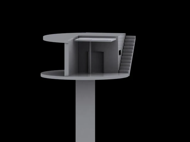 modern spirit house 3D Model .c4d .max .obj .3ds .fbx .stl .blend 