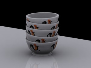 cup double by 3dsmax7 Model 3D