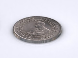 thai reign 9 coins 3D Model