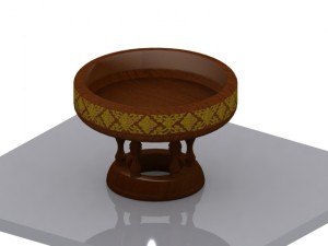 a khan tok the lanna people northern thailand Model 3D
