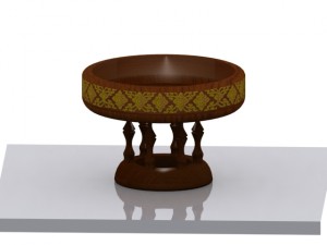 a khan tok the lanna people northern thailand Model 3D