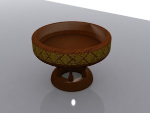 a khan tok the lanna people northern thailand Model 3D