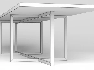 designer dining table 3D Model